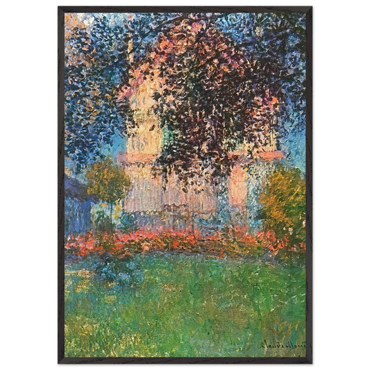 The Artists House in Argenteuil - claude monet Framed Art Print – Black Wooden Frame - Default Title - -Framed Art Print
