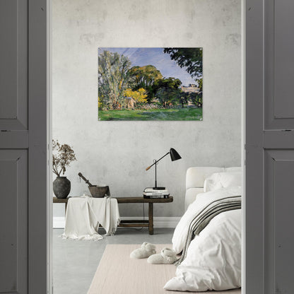 The Trees of Jas de Bouffan - Paul Cézanne Acrylic Print - 70x100 cm / 28x40″ inches