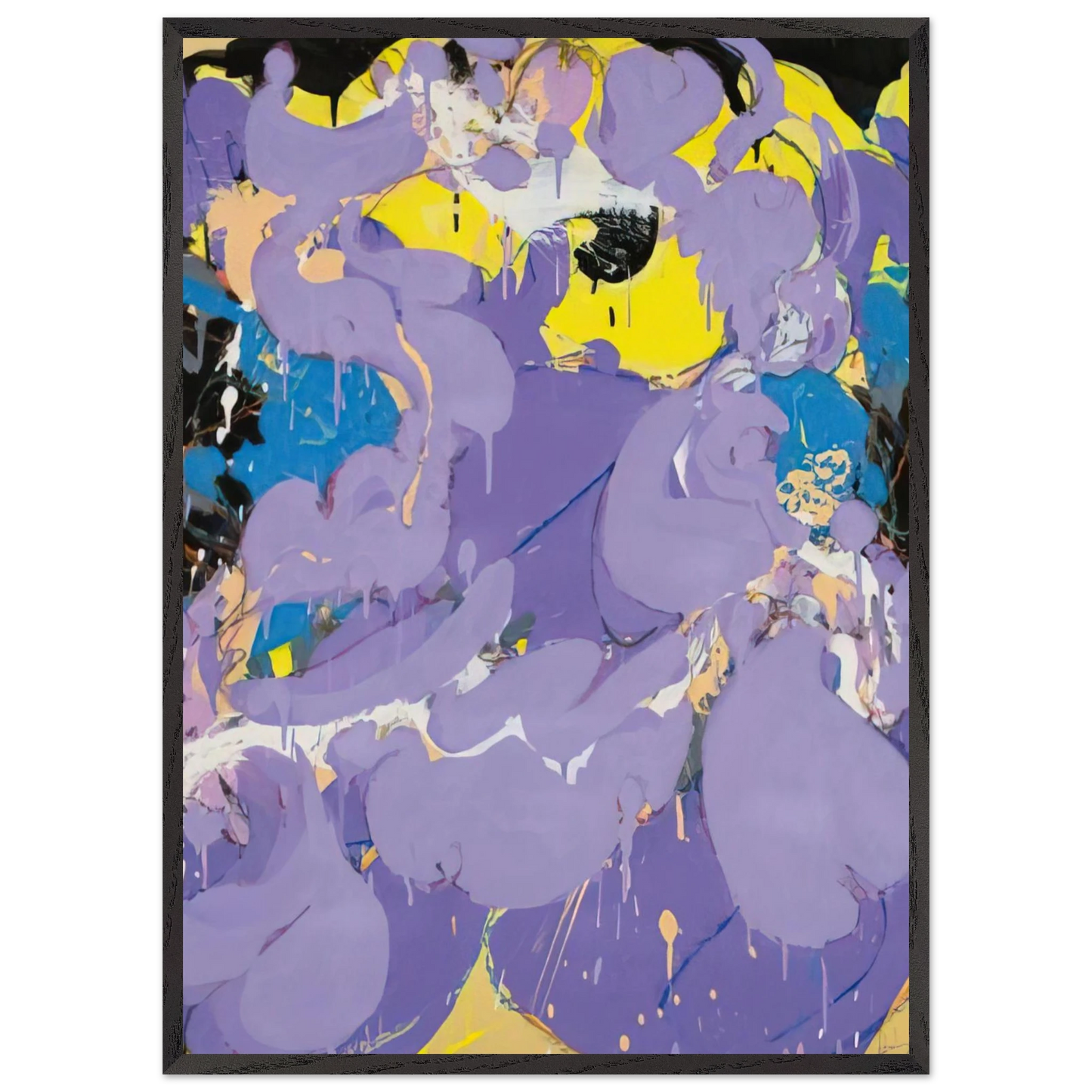 Helen Frankenthaler - Untitled - 1978 Wall art - 50x70 cm / 20x28 inches - Premium Wooden Framed Poster With Fine Art Paper - White frame