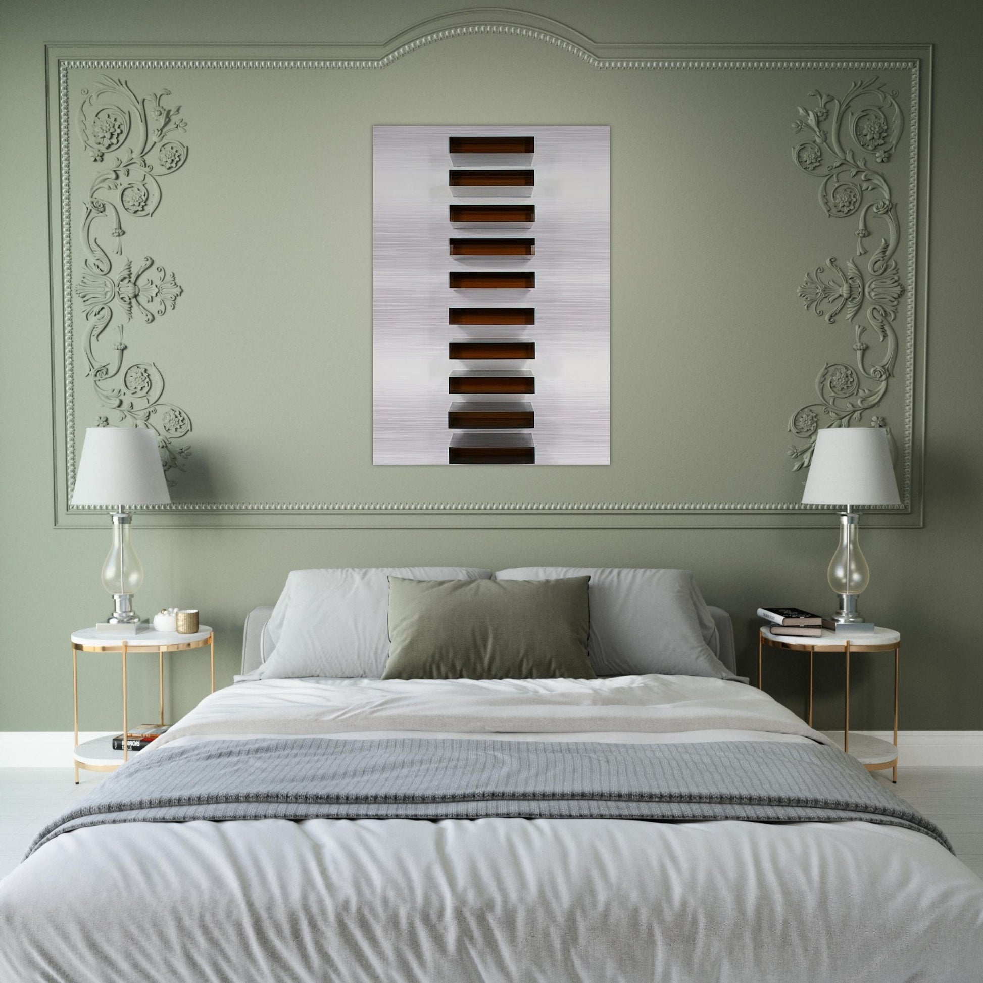 Untitled - 1973 - Donald Judd Brushed Aluminum Print - 70x100 cm / 28x40 inches | Donald Judd Aluminum Print | Donald Judd Prints