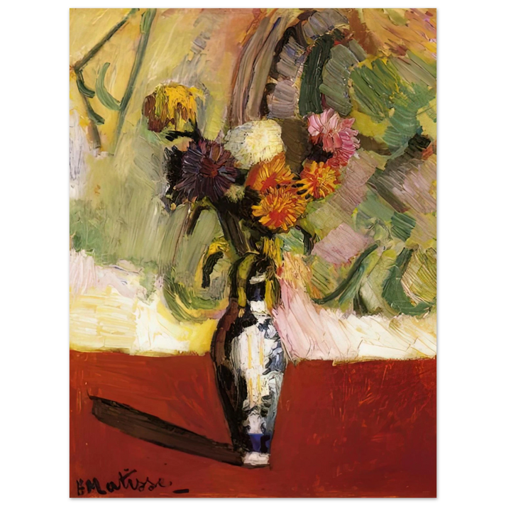 Henri Matisse - CHRYSANTHEMUMS IN A CHINESE VASE 1902  75x100 cm / 30x40inches Fine Art Poster