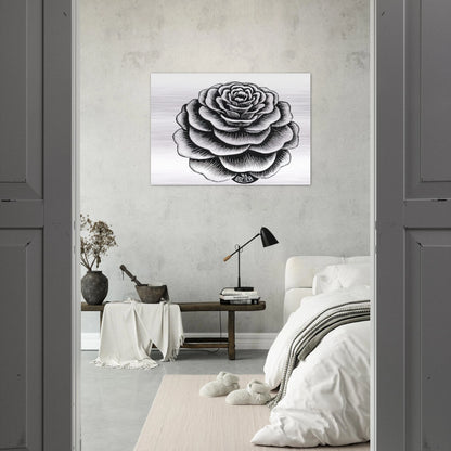 FLOWER 1 - MC Escher Brushed Aluminum Print - 70x100 cm / 28x40 inches | MC Escher Aluminum Print | MC Escher Prints