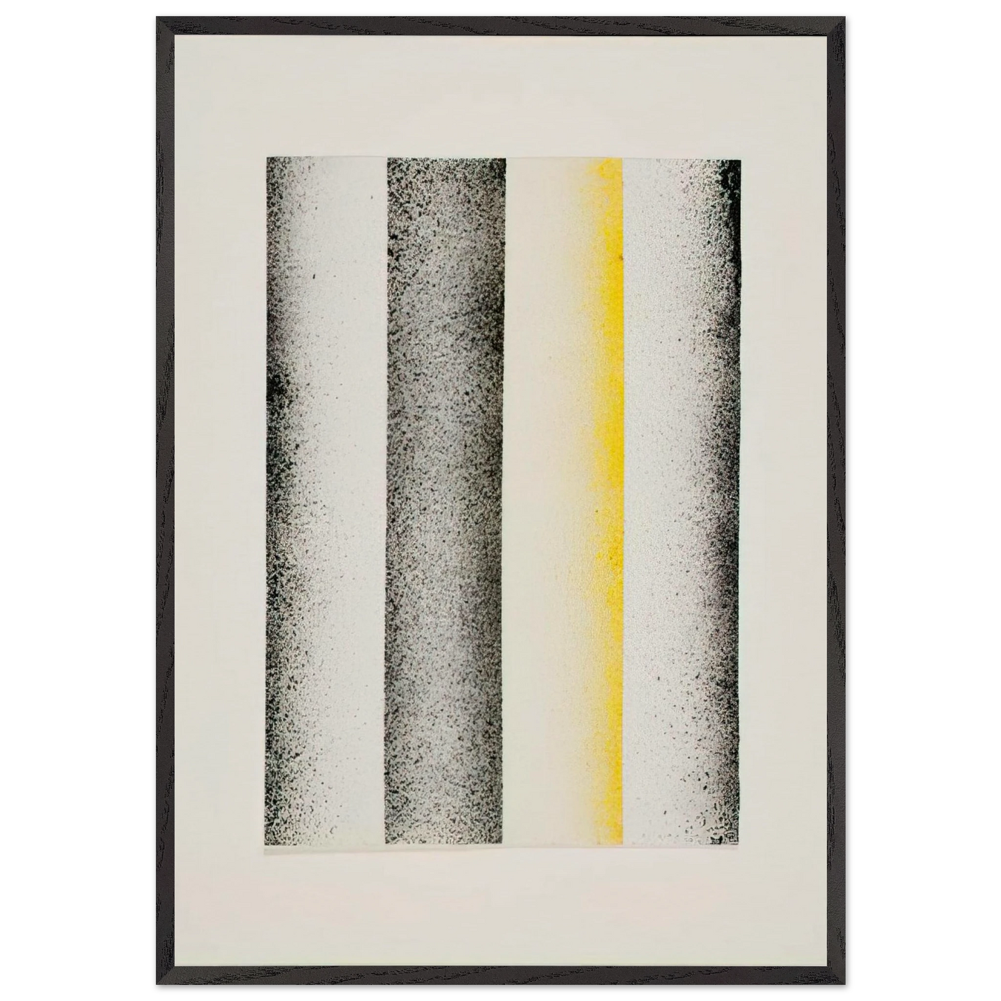 Sprayed Picture - 1965 - Charlotte Posenenske Framed Art Print – Black Wooden Frame - Default Title - -Framed Art Print