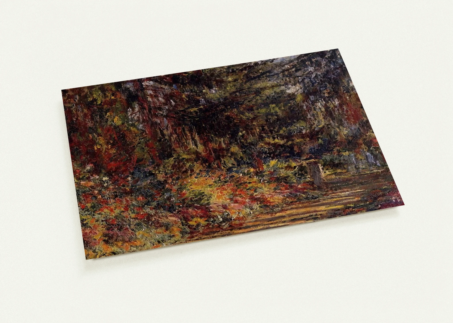 Path at Giverny By claude monet Pack of 10 Post Cards | claude monet Post Cards | A6 (10.5 x 14.8 cm) - 4.1 x 5.8 inches