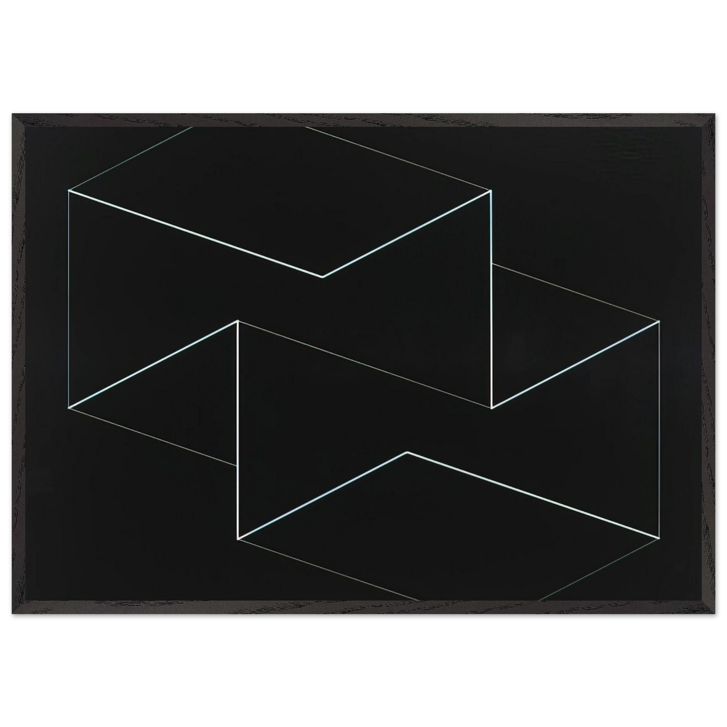 F M E 5 1962 - Josef Albers Framed Art Print – Black Wooden Frame - Default Title - -Framed Art Print