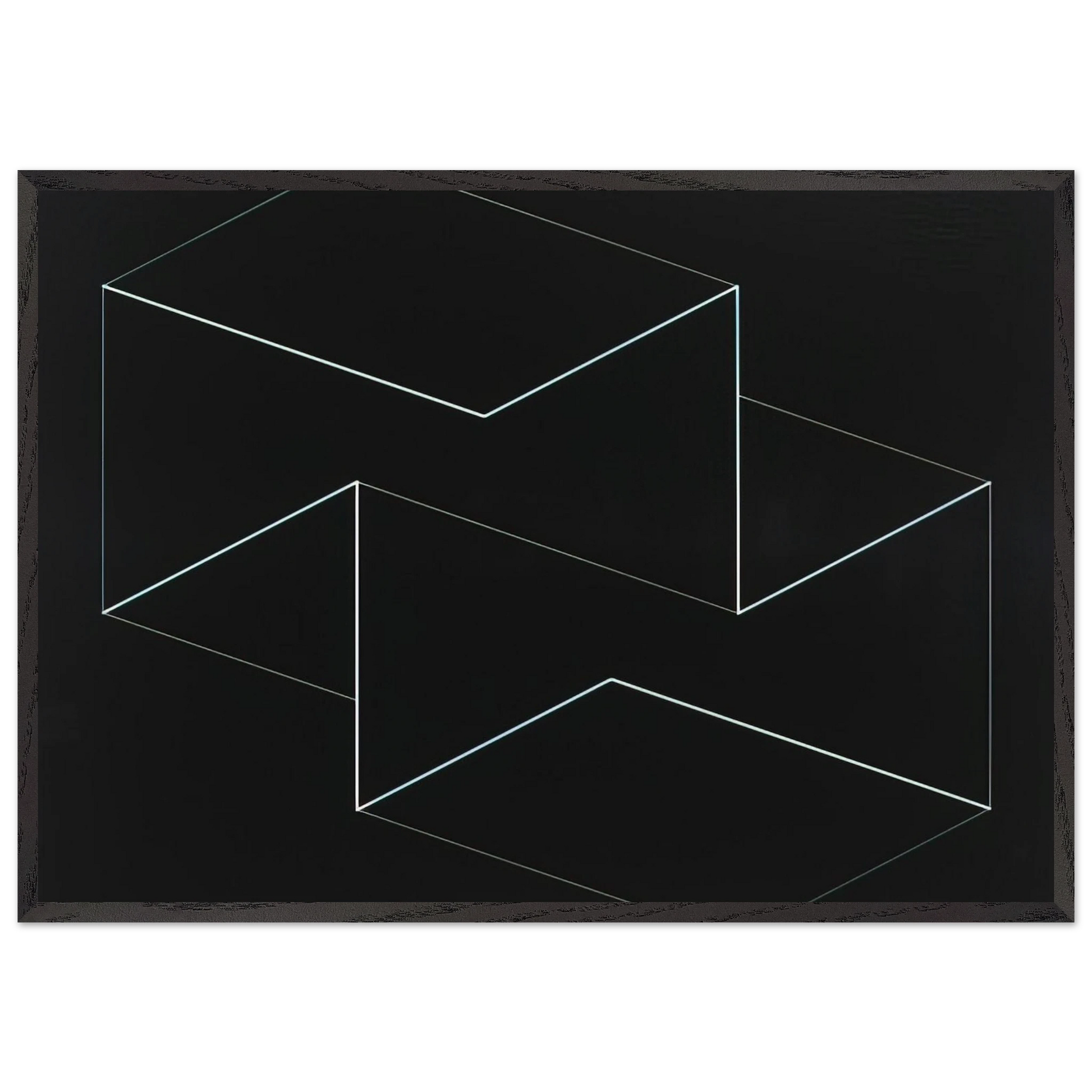 F M E 5 1962 - Josef Albers Framed Art Print – Black Wooden Frame - Default Title - -Framed Art Print