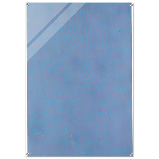 Azzurro turchese - 1964 - Carla Accardi Acrylic Print - 70x100 cm / 28x40″ inches | Carla Accardi Wall Art | Carla Accardi Prints