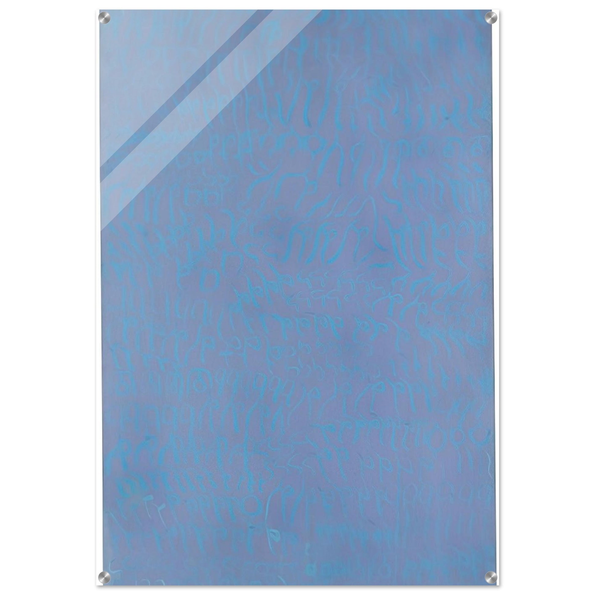 Azzurro turchese - 1964 - Carla Accardi Acrylic Print - 70x100 cm / 28x40″ inches | Carla Accardi Wall Art | Carla Accardi Prints