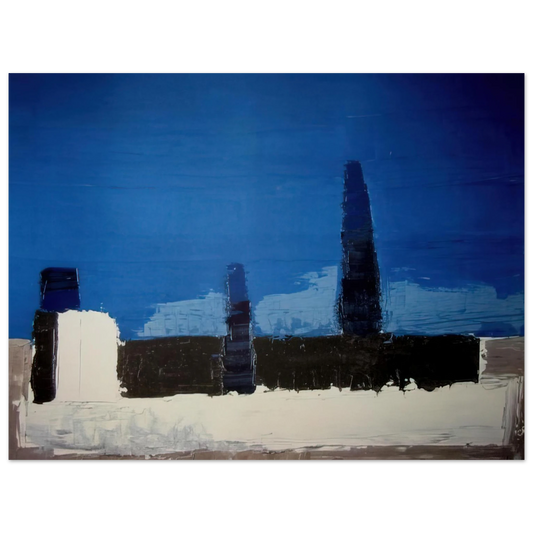 Nicolas de Stael - Fiesole - 1953 Fine Art Poster - 13x18 cm / 5x7 inches