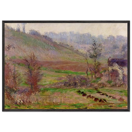 Valley of Falaise - claude monet Framed Art Print – Black Wooden Frame - Default Title - -Framed Art Print
