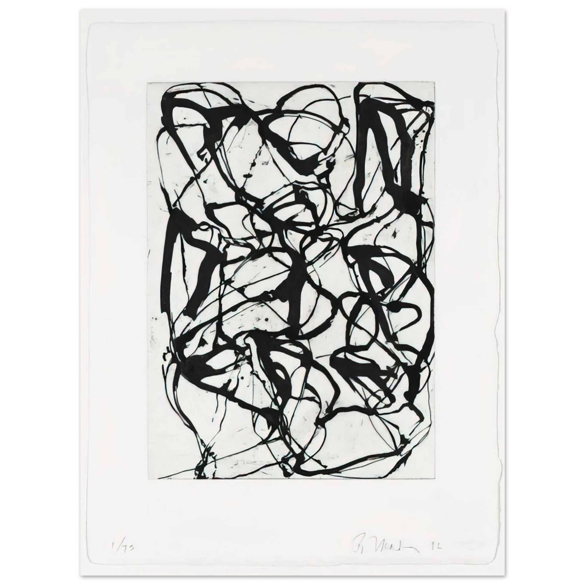 Brice Marden - Han Shan Exit - 1992 Fine Art Poster - Default Title