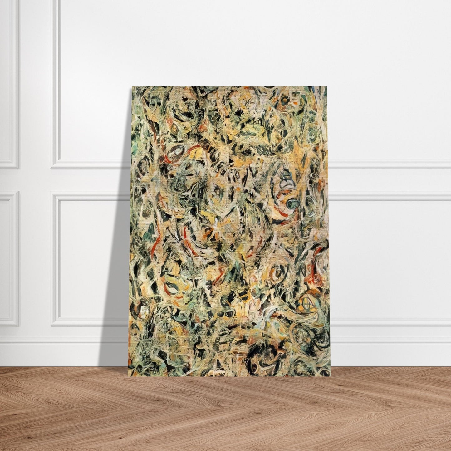 EYES IN THE HEAT 1946 - Jackson Pollock Brushed Aluminum Print - 70x100 cm / 28x40 inches | Jackson Pollock Aluminum Print | Jackson Pollock Prints
