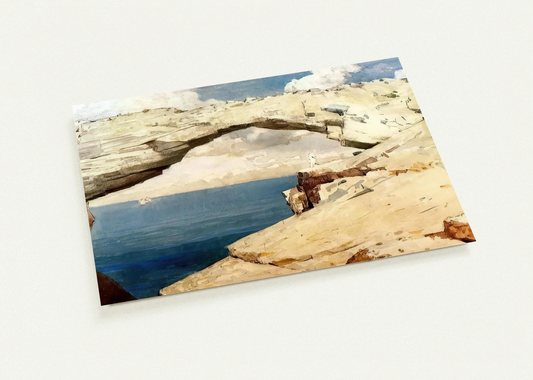 GLASS WINDOWS BAHAMAS 1885 By Winslow Homer Pack of 10 Post Cards | Winslow Homer Post Cards | A6 (10.5 x 14.8 cm) - 4.1 x 5.8 inches