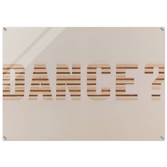 DANCE 1973 - Edward Ruscha Acrylic Print - 70x100 cm / 28x40″ inches | Edward Ruscha Wall Art | Edward Ruscha Prints