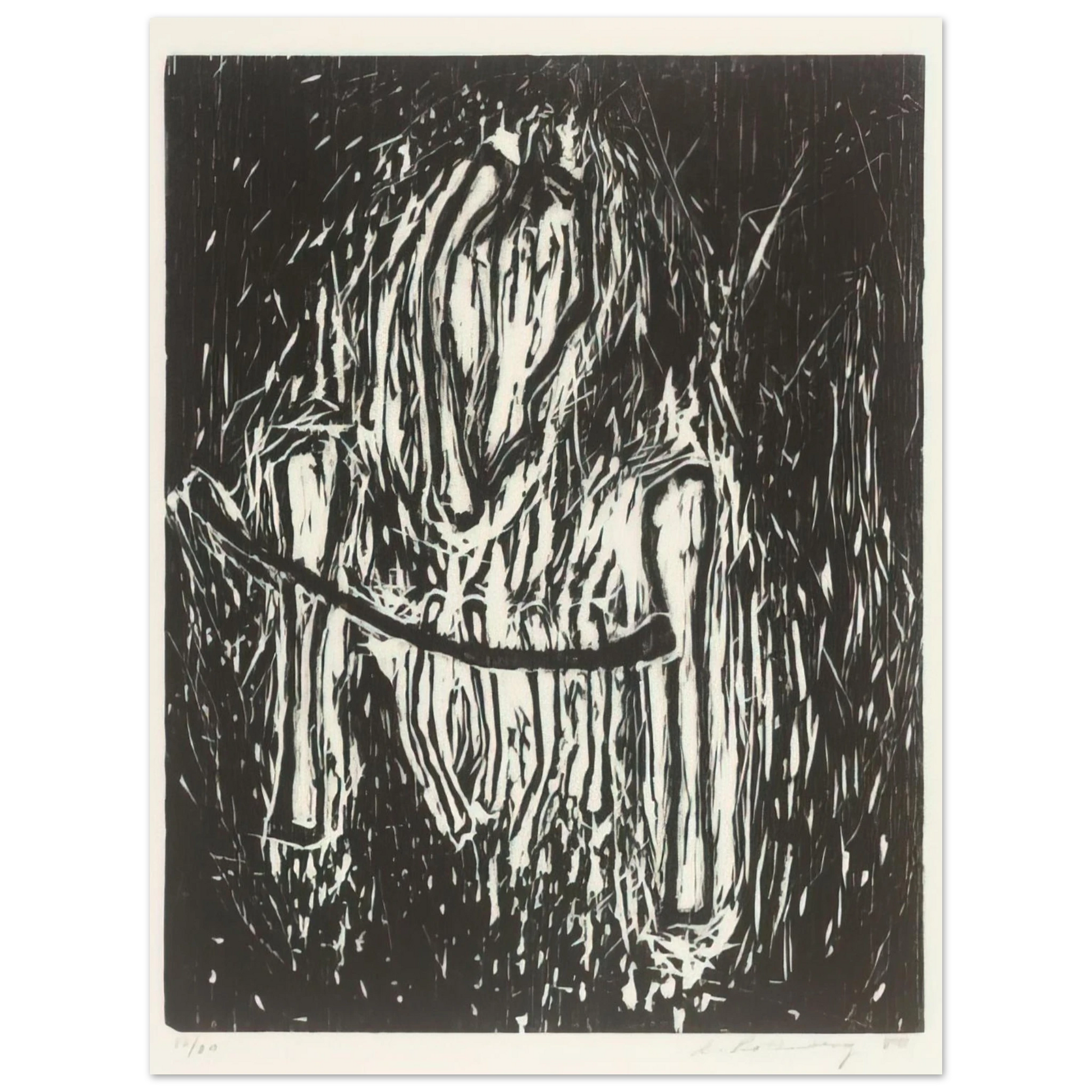 Susan Rothenberg - HEAD AND BONES 1980 Fine Art Poster - Default Title