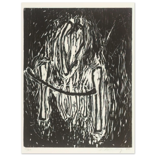Susan Rothenberg - HEAD AND BONES 1980 Fine Art Poster - Default Title