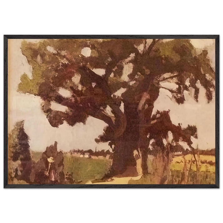 BLASTED OAK BOHAIN 1903 - Henri Matisse 70x100 cm / 28x40 inches Framed Art Print – Black Wooden Frame