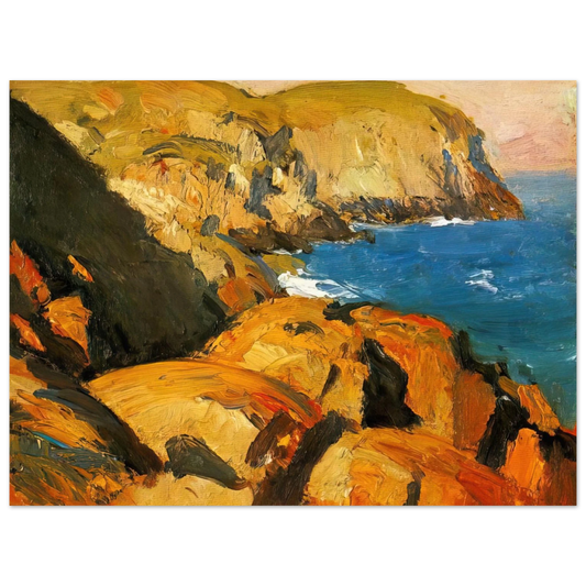 Edward Hopper - Blackhead, Monhegan Fine Art Poster - 13x18 cm / 5x7 inches