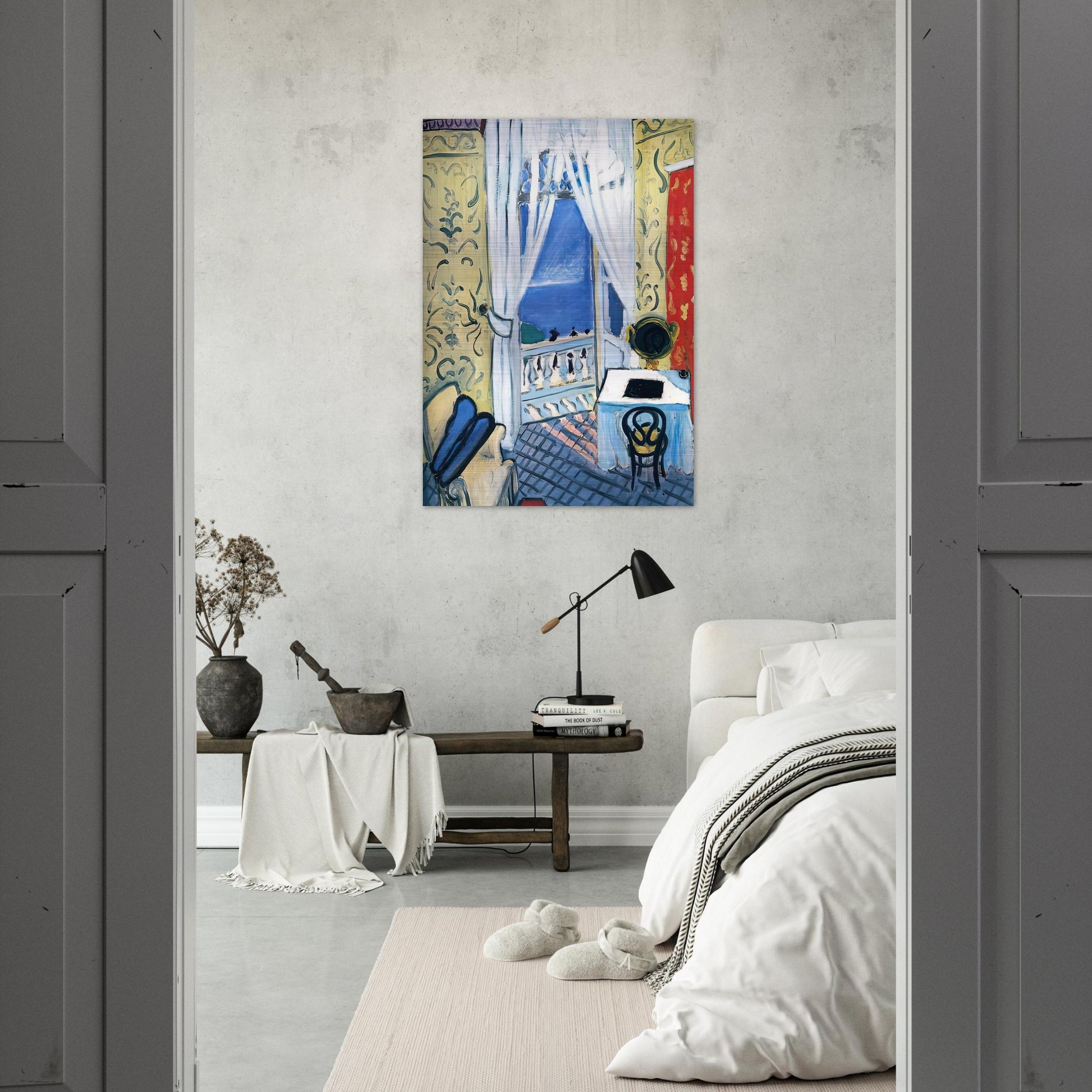 INTERIOR WITH A VIOLIN CASE 1919 - Henri Matisse Brushed Aluminum Print - 70x100 cm / 28x40 inches | Henri Matisse Aluminum Print | Henri Matisse Prints