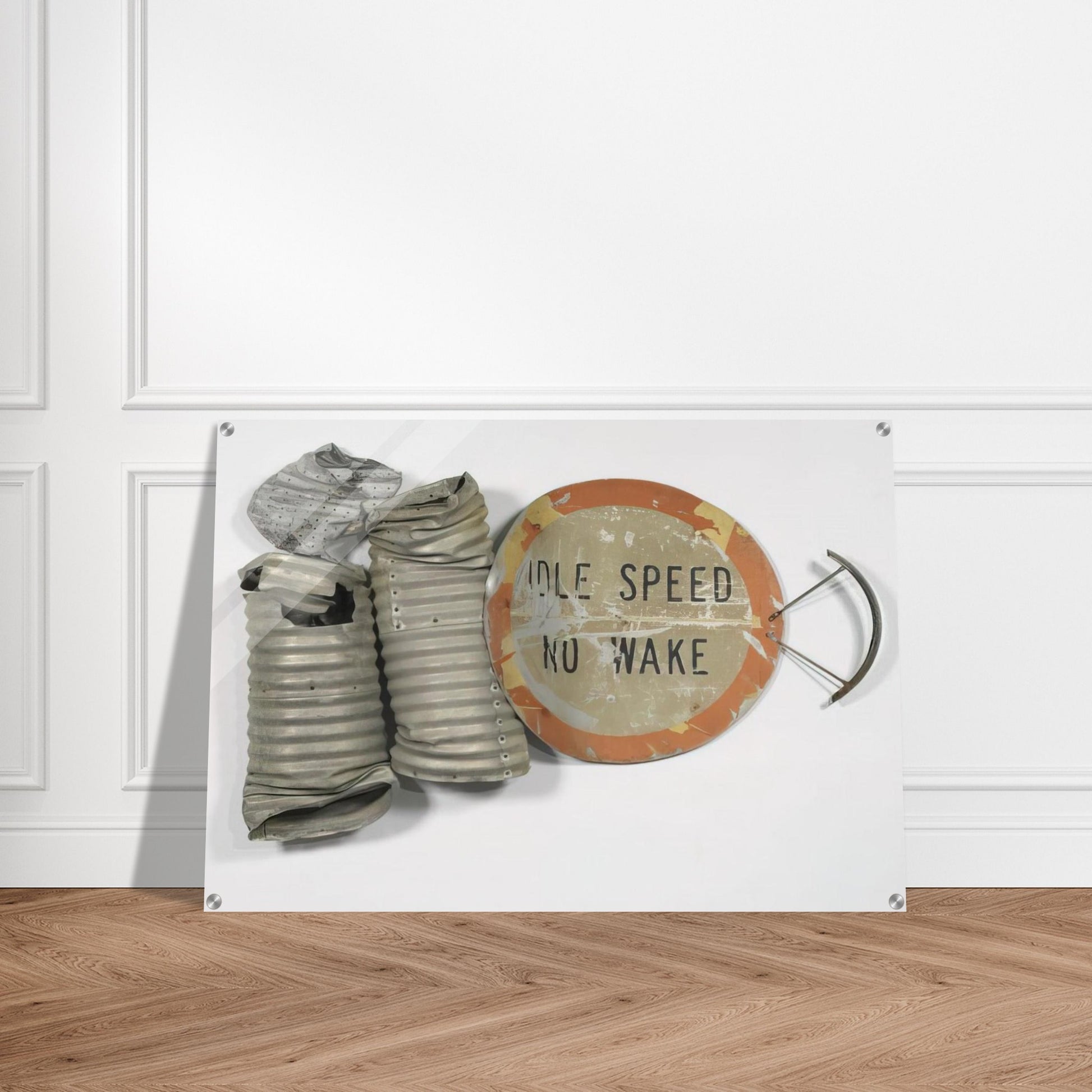 NO WAKE GLUT 1986 - Robert Rauschenberg Acrylic Print - 70x100 cm / 28x40″ inches | Robert Rauschenberg Wall Art | Robert Rauschenberg Prints