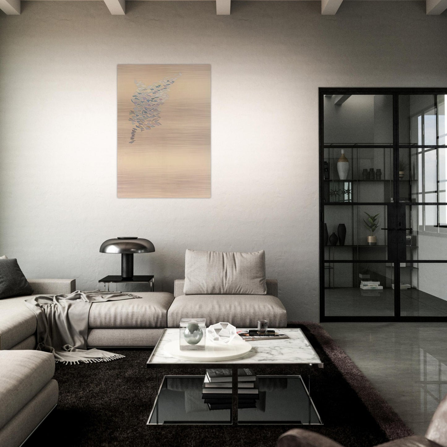 Development TK Como - 1970 - Robert Goodnough Brushed Aluminum Print - 70x100 cm / 28x40 inches | Robert Goodnough Aluminum Print | Robert Goodnough Prints