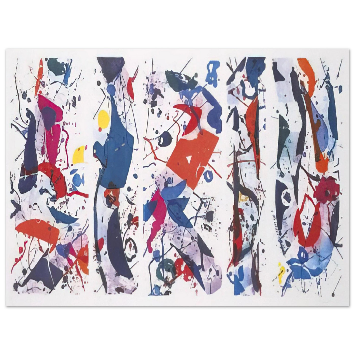 Sam Francis - The Five Continents Fine Art Poster - Default Title