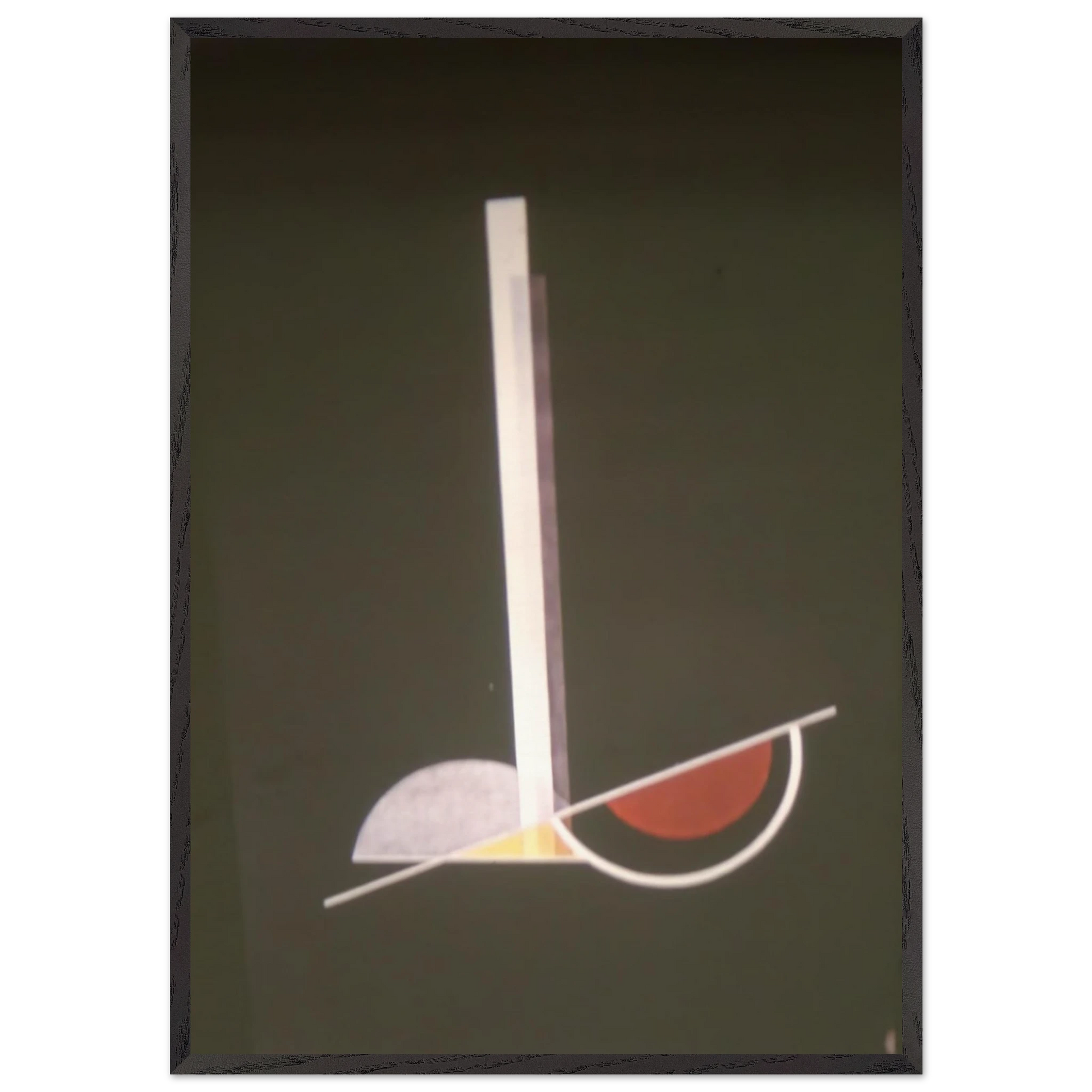 Composition K IV - Laszlo Moholy-Nagy Framed Art Print – Black Wooden Frame - Default Title - -Framed Art Print