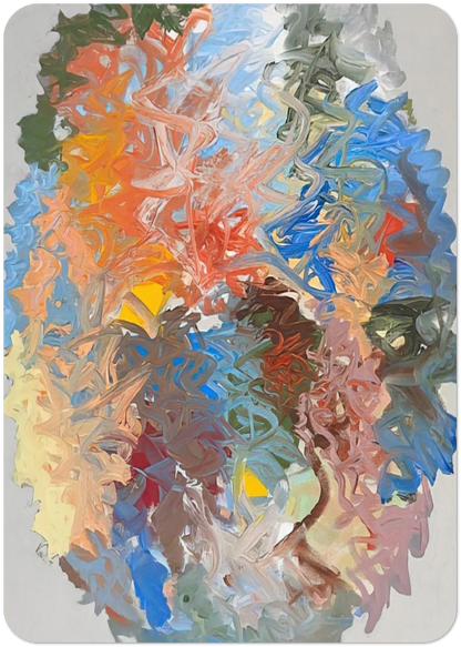 One World - 1961 By John Ferren Pack of 10 Post Cards | John Ferren Post Cards | A6 (10.5 x 14.8 cm) - 4.1 x 5.8 inches