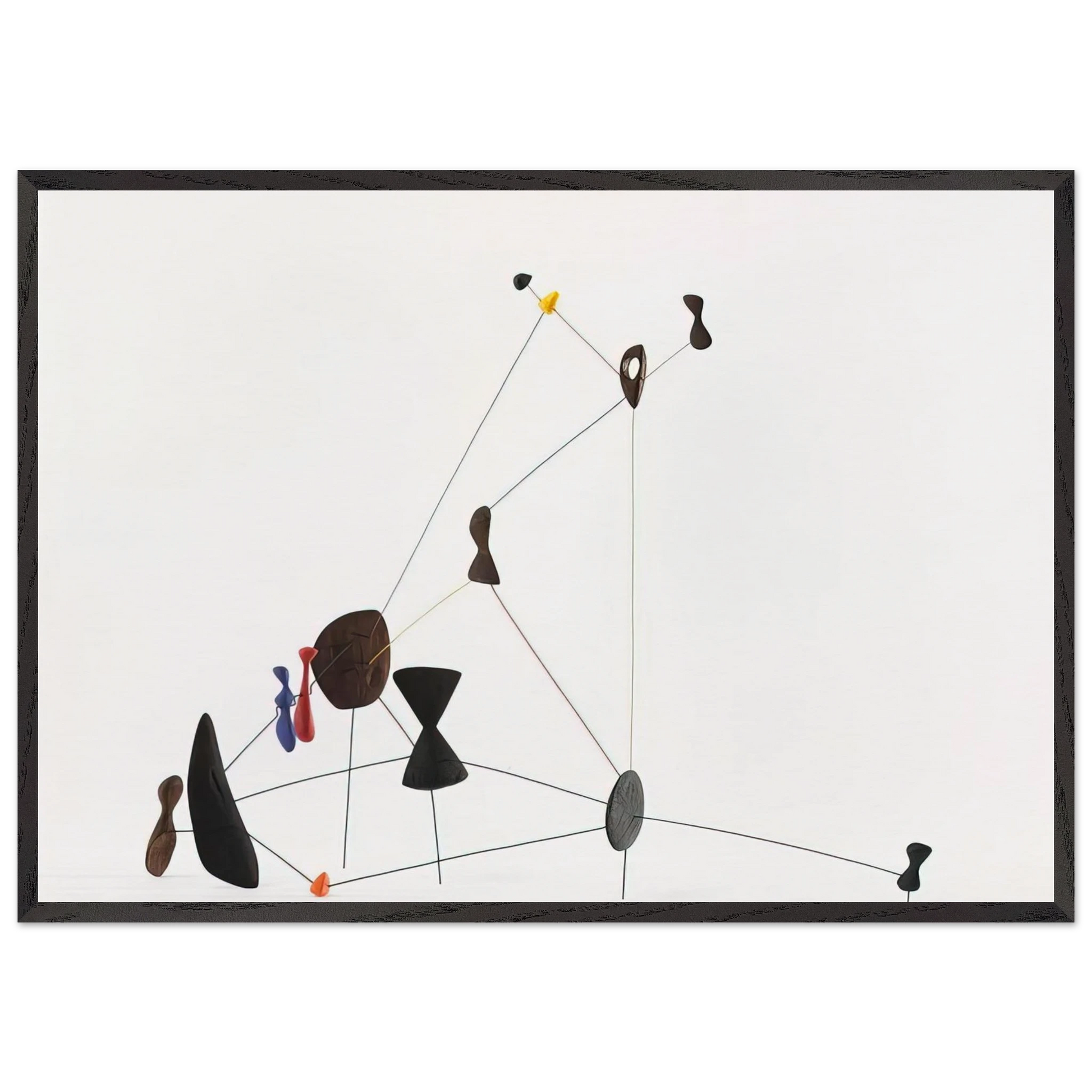 CONSTELLATION 1943 - Alexander Calder Framed Art Print – Black Wooden Frame - Default Title - -Framed Art Print