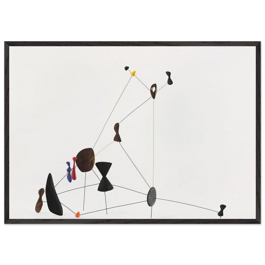 CONSTELLATION 1943 - Alexander Calder Framed Art Print – Black Wooden Frame - Default Title - -Framed Art Print