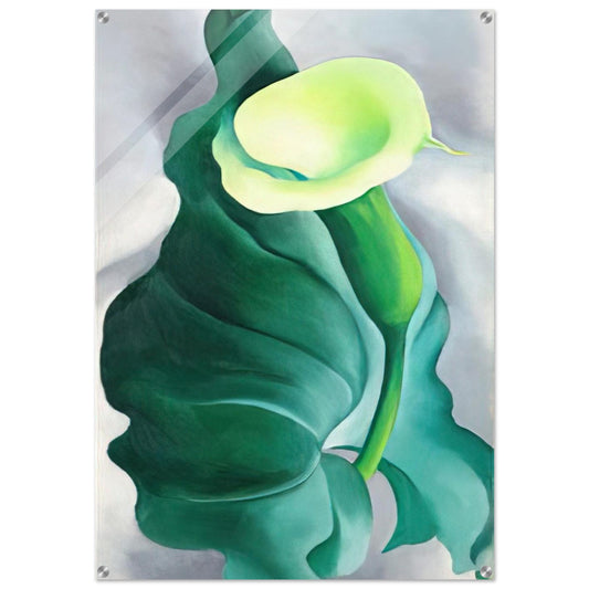 Calla Lily  Lily-Yellow No. 2  - Georgia O'Keeffe Acrylic Print - 70x100 cm / 28x40″ inches
