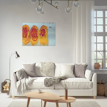 The Rose  I  - Cy Twombly Brushed Aluminum Print - 70x100 cm / 28x40 inches | Cy Twombly Aluminum Print | Cy Twombly Prints