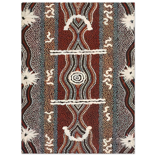 Clifford Possum Tjapaltjarri - Caterpillar Dreaming - 1998 Fine Art Poster - Default Title