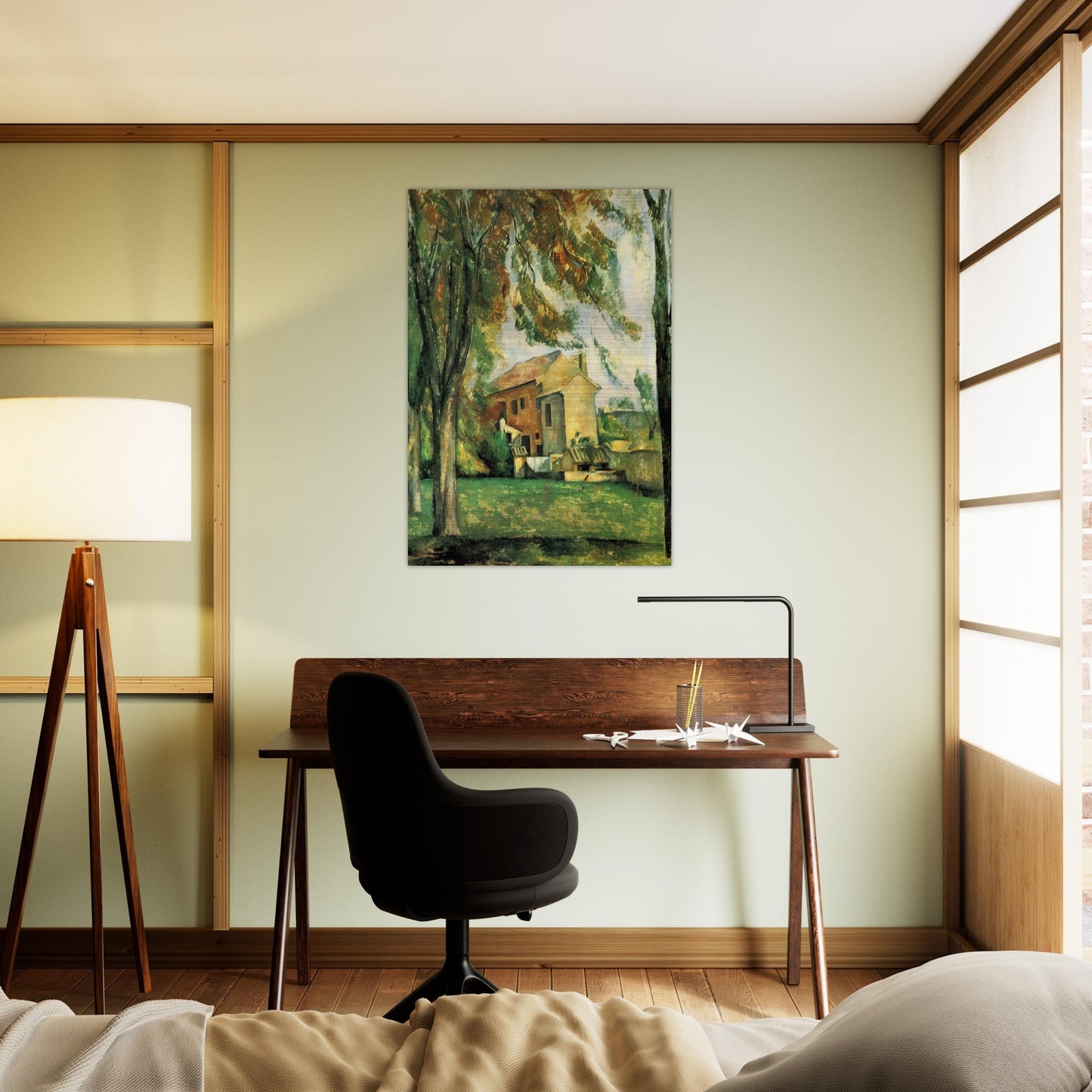 The pond of the Jas de Bouffan - Paul Cézanne Brushed Aluminum Print - 70x100 cm / 28x40 inches | Paul Cézanne Aluminum Print | Paul Cézanne Prints