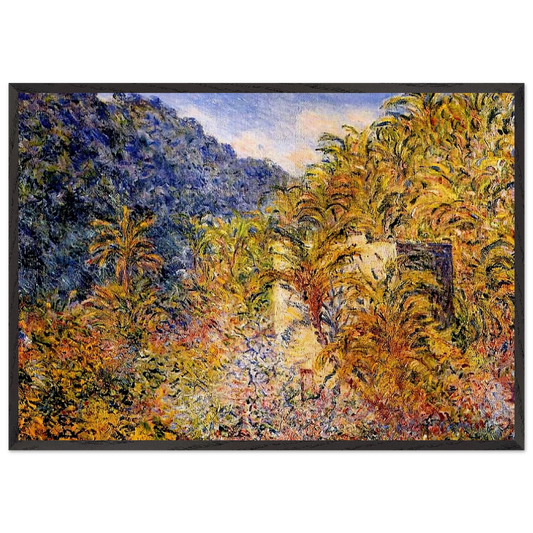 The Valley of Sasso - claude monet Framed Art Print – Black Wooden Frame - Default Title - -Framed Art Print