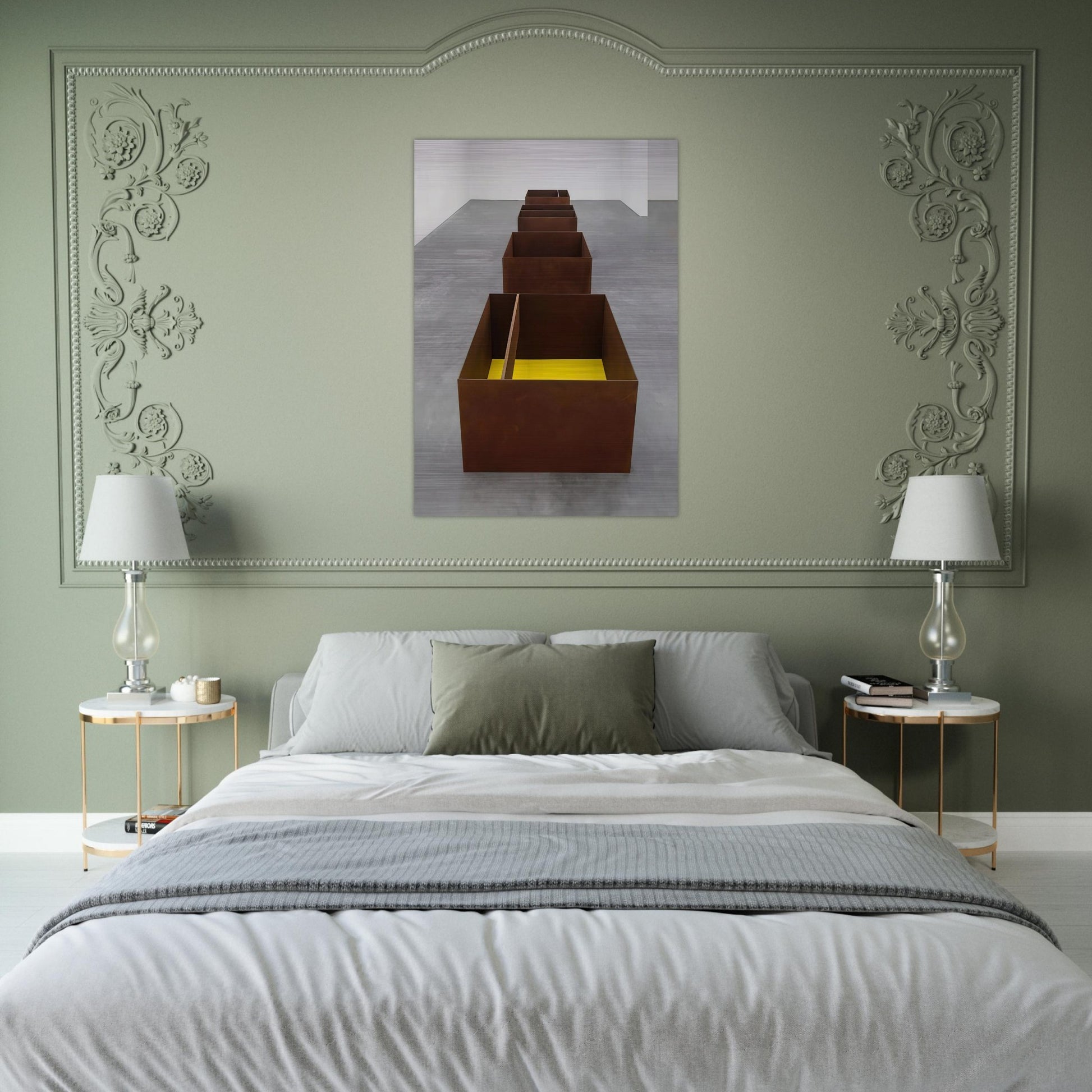 Untitled JUDDO0511-JUDDO0514 - 1989 - Donald Judd Brushed Aluminum Print - 70x100 cm / 28x40 inches | Donald Judd Aluminum Print | Donald Judd Prints