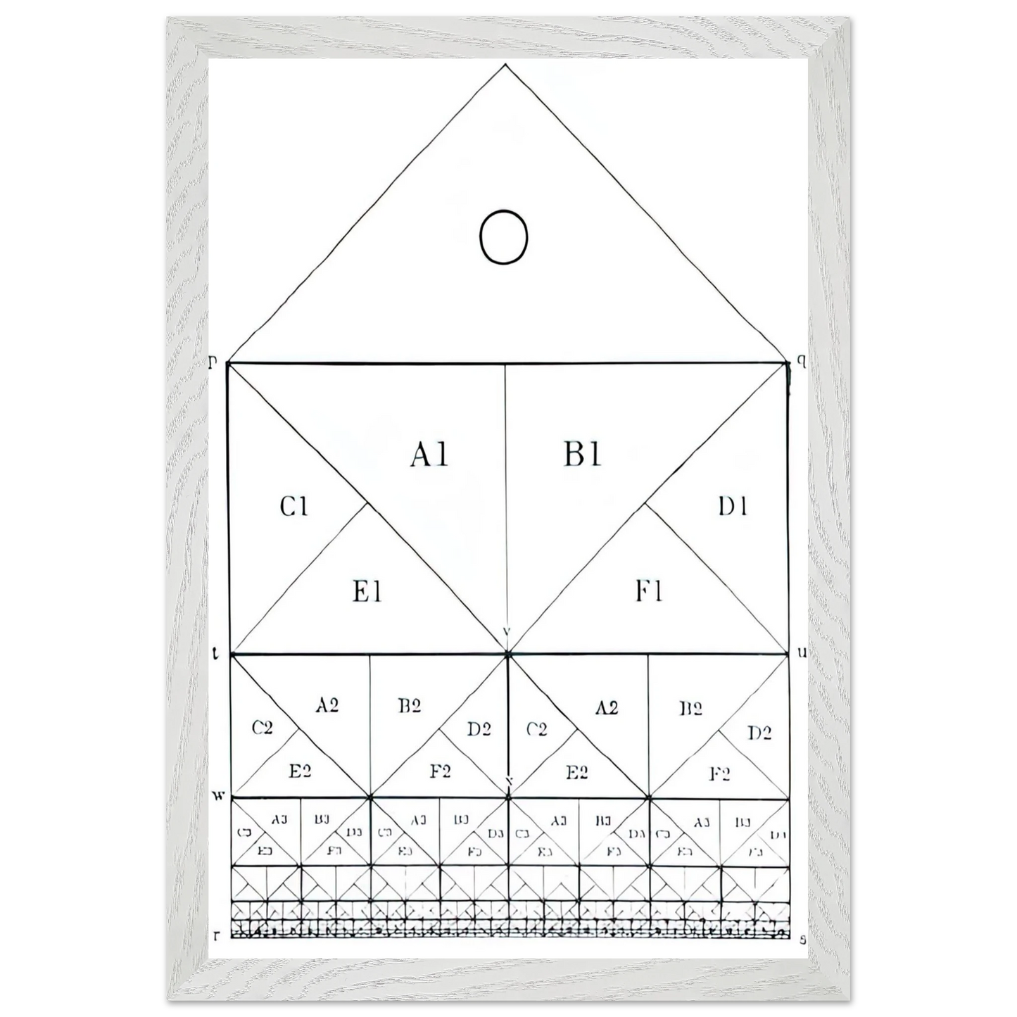 MC Escher - SCHEME Wall Art - 60x80 cm / 24x32 inches - Fine Art Poster - -