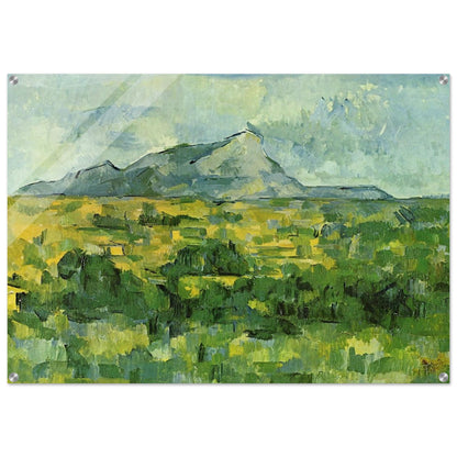 Mont Sainte-Victoire - Paul Cézanne Acrylic Print - 70x100 cm / 28x40″ inches
