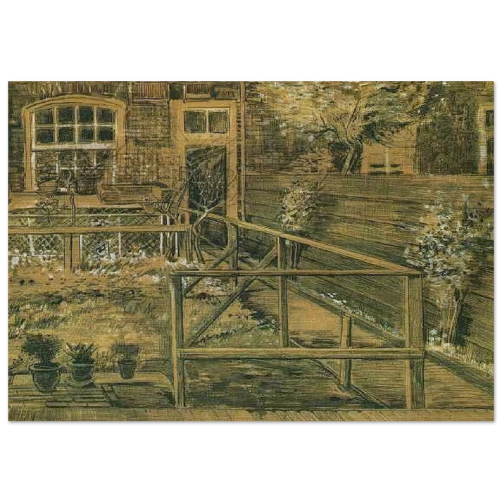 Sien's Mother's House, Closer View - Vincent van Gogh Brushed Aluminum Print - 70x100 cm / 28x40 inches | Vincent van Gogh Aluminum Print | Vincent van Gogh Prints