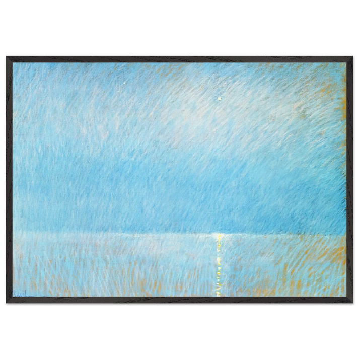 The Evening Star - Childe Hassam 70x100 cm / 28x40 inches Framed Art Print – Black Wooden Frame