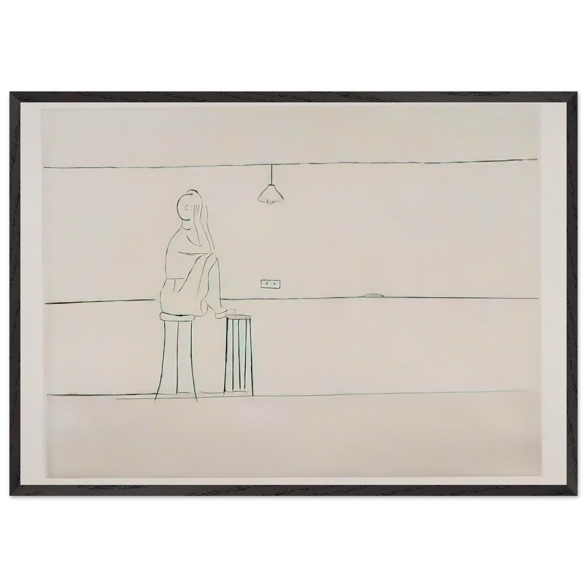 EMPTY NEST 1994 - Louise Bourgeois Framed Art Print – Black Wooden Frame - Default Title - -Framed Art Print