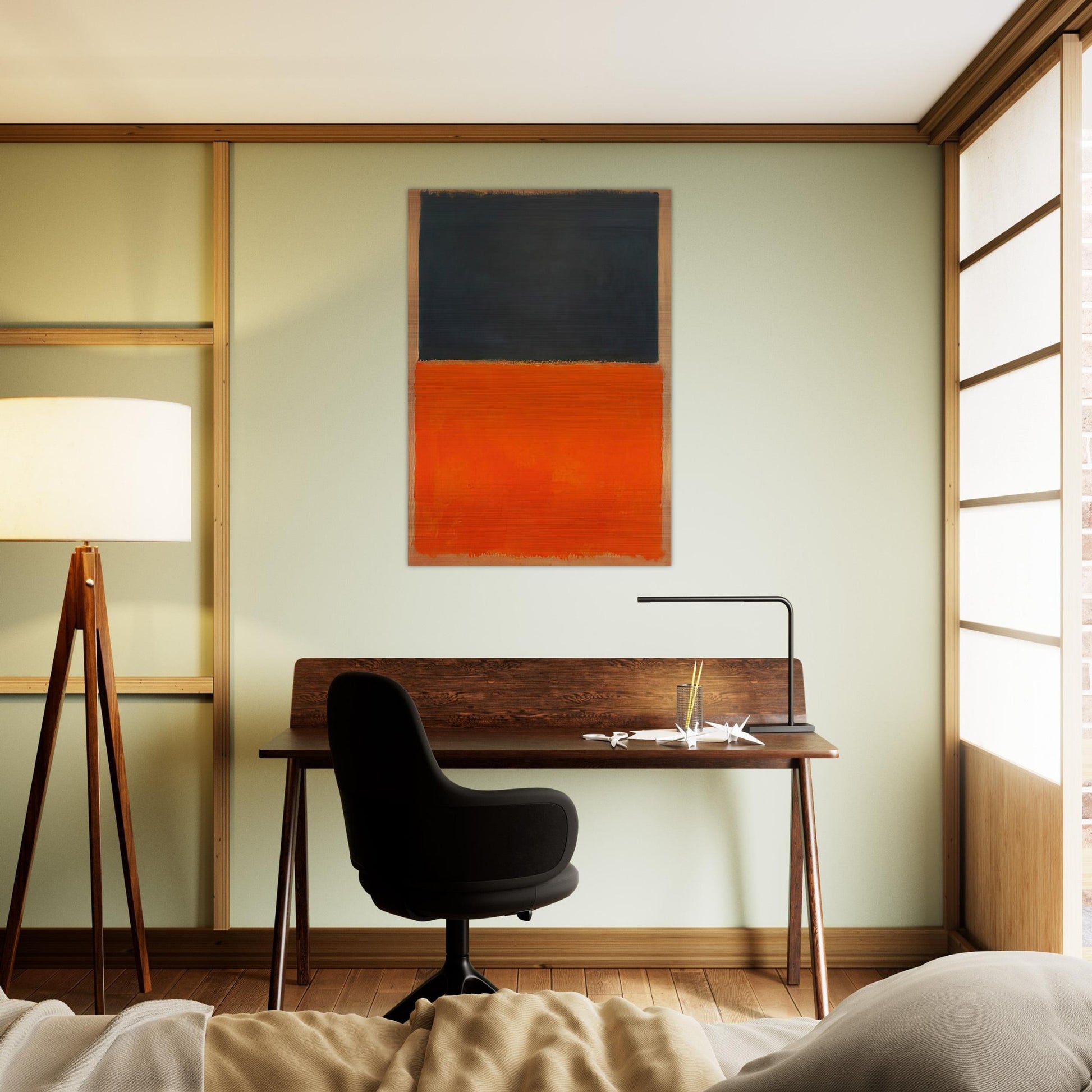 Green and Tangerine on Red - 1956 - Mark Rothko Brushed Aluminum Print - 70x100 cm / 28x40 inches | Mark Rothko Aluminum Print | Mark Rothko Prints