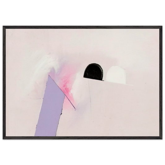 Untitled N26 - Luis Feito Framed Art Print – Black Wooden Frame - Default Title - -Framed Art Print