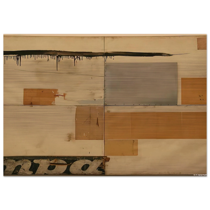 K 24976 S - Robert Rauschenberg Brushed Aluminum Print - 70x100 cm / 28x40 inches | Robert Rauschenberg Aluminum Print | Robert Rauschenberg Prints