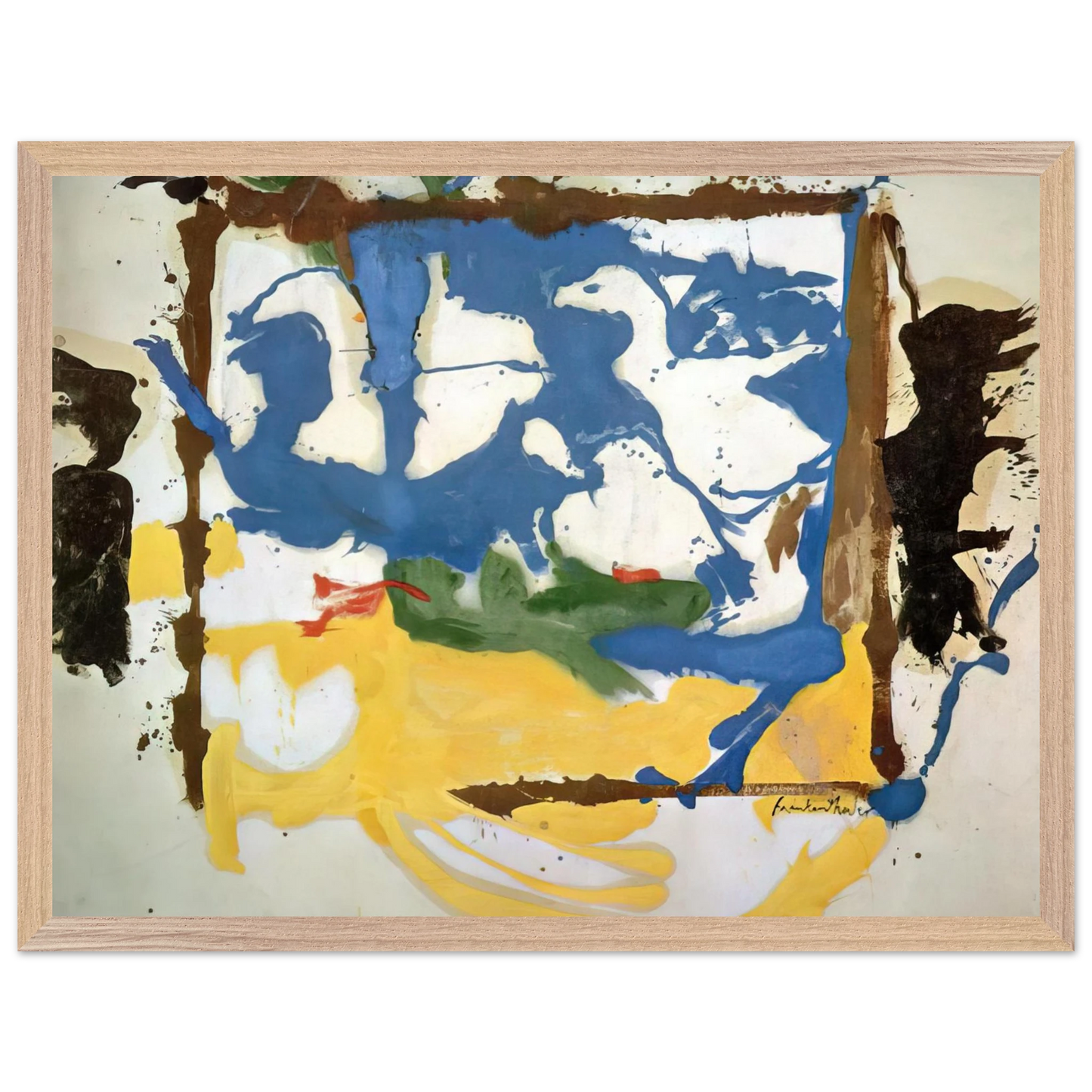 Helen Frankenthaler - Swan Lake #2 - 1961 Wall art - 50x70 cm / 20x28 inches - Fine Art Poster - -