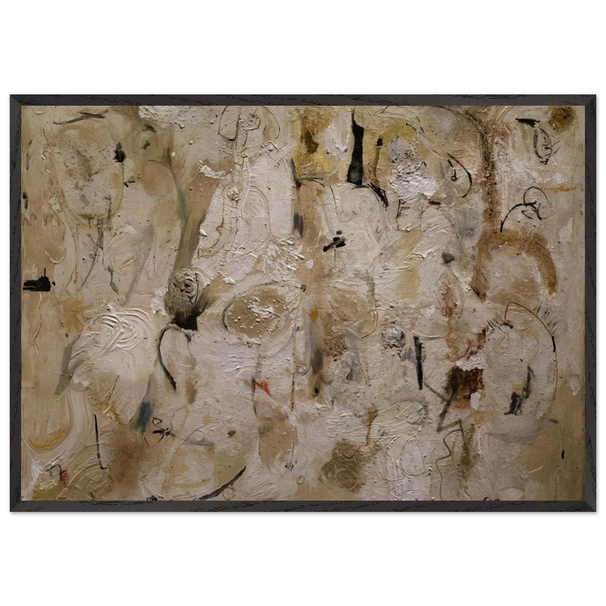 Painted on 21st Street - 1951 - Helen Frankenthaler Framed Art Print – Black Wooden Frame - Default Title - -Framed Art Print