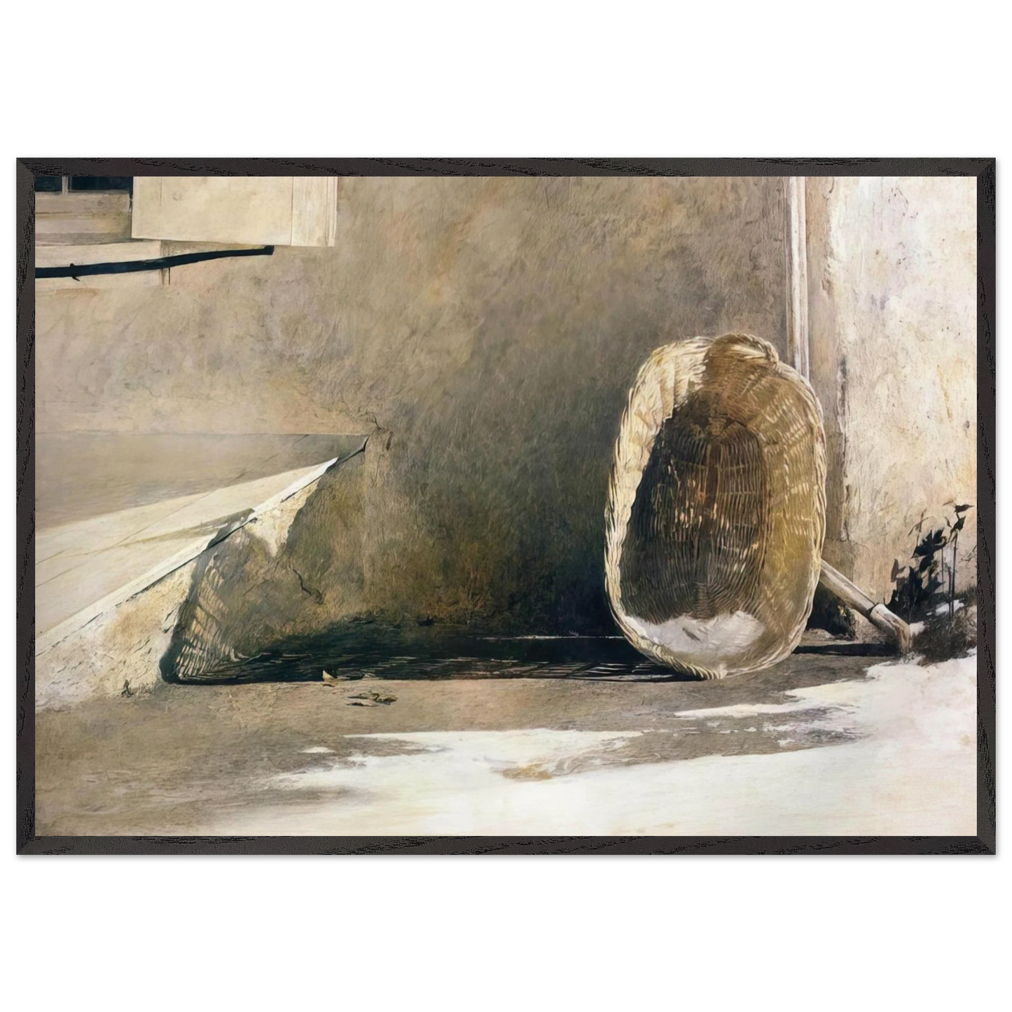 MONDAY MORNING - Andrew Wyeth Framed Art Print – Black Wooden Frame - Default Title - -Framed Art Print