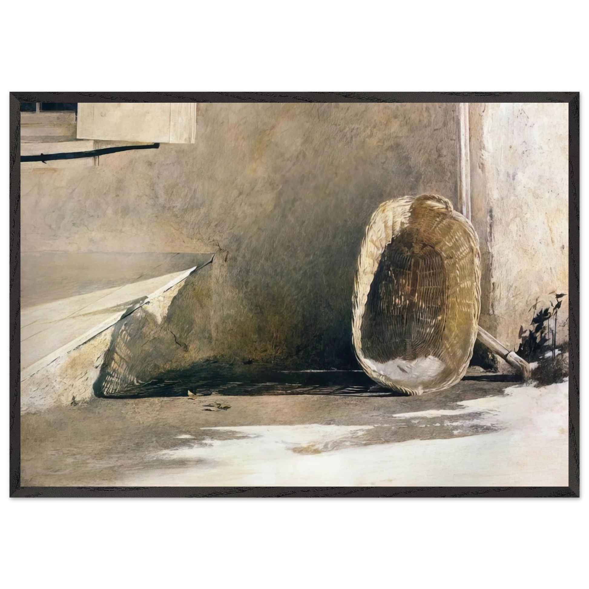 MONDAY MORNING - Andrew Wyeth Framed Art Print – Black Wooden Frame - Default Title - -Framed Art Print