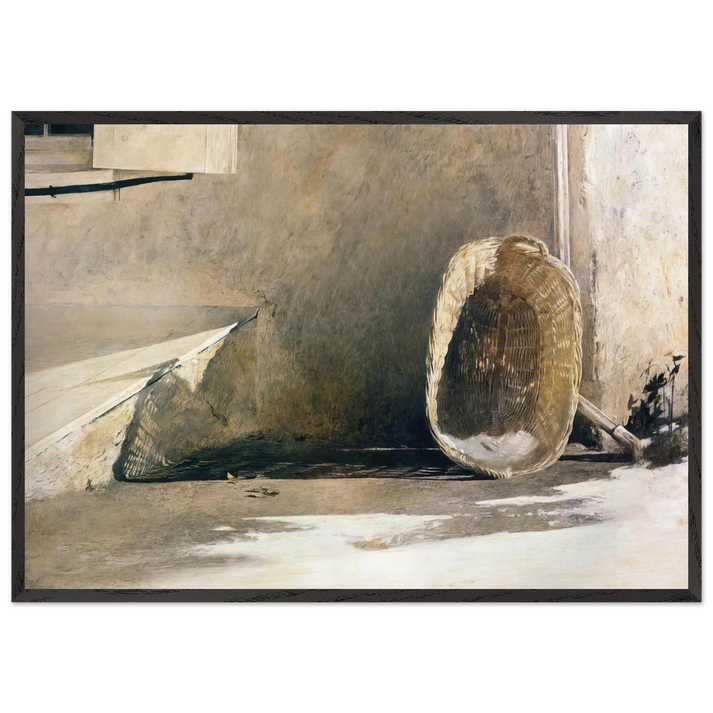 MONDAY MORNING - Andrew Wyeth 70x100 cm / 28x40 inches Framed Art Print – Black Wooden Frame