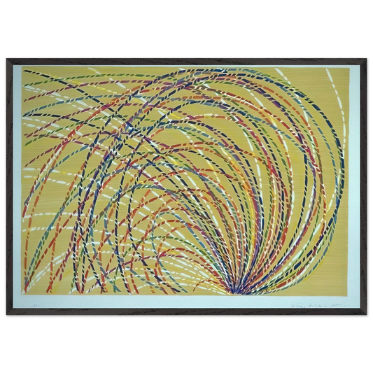 Aurora - 1985 - Piero Dorazio Framed Art Print – Black Wooden Frame - Default Title - -Framed Art Print